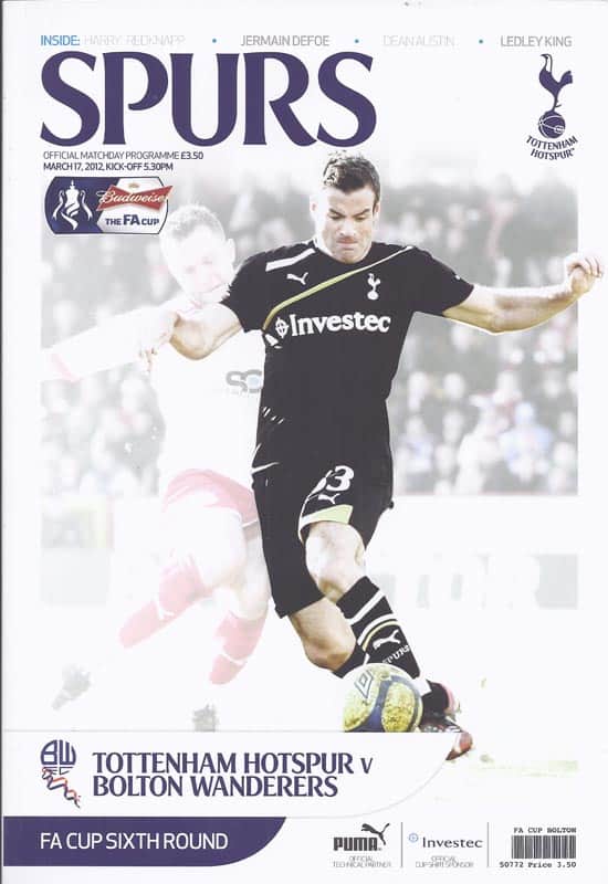 Tottenham Hotspur FC v Bolton Wanderers FC